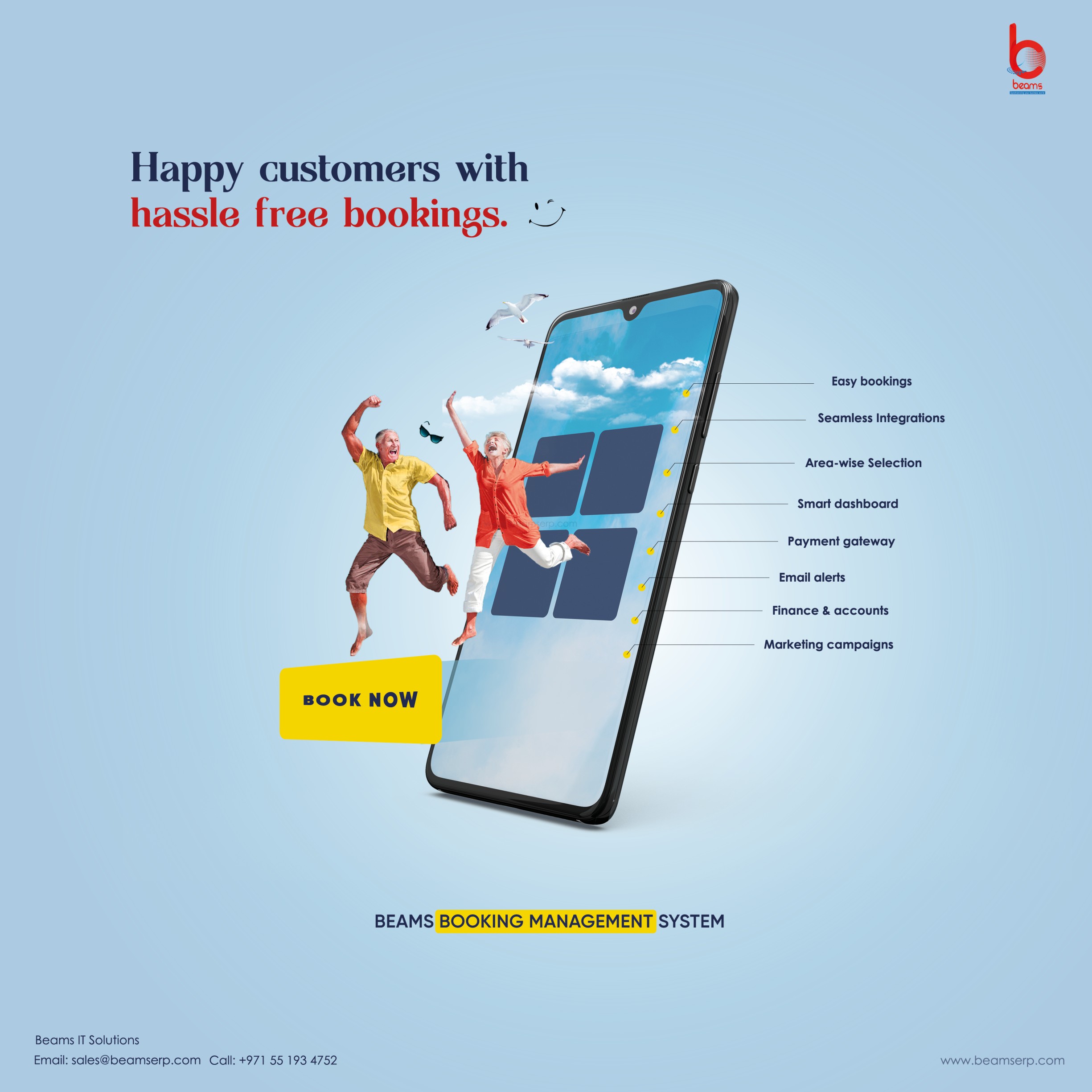 Beams Online Booking Management System